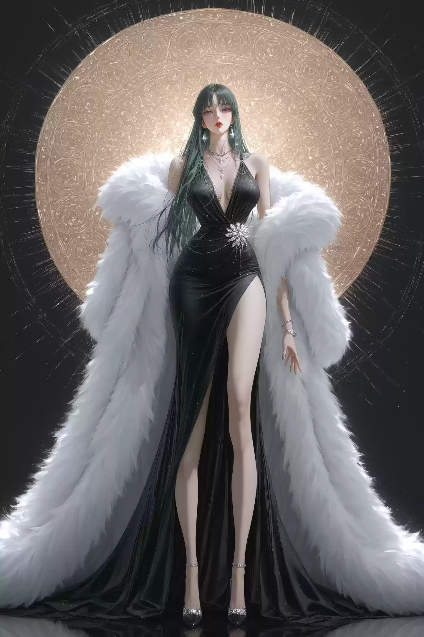 纱织与萨沙 御姐风 圣斗士星矢 雅典娜 城户纱织 二次元 手机壁纸-奈落语