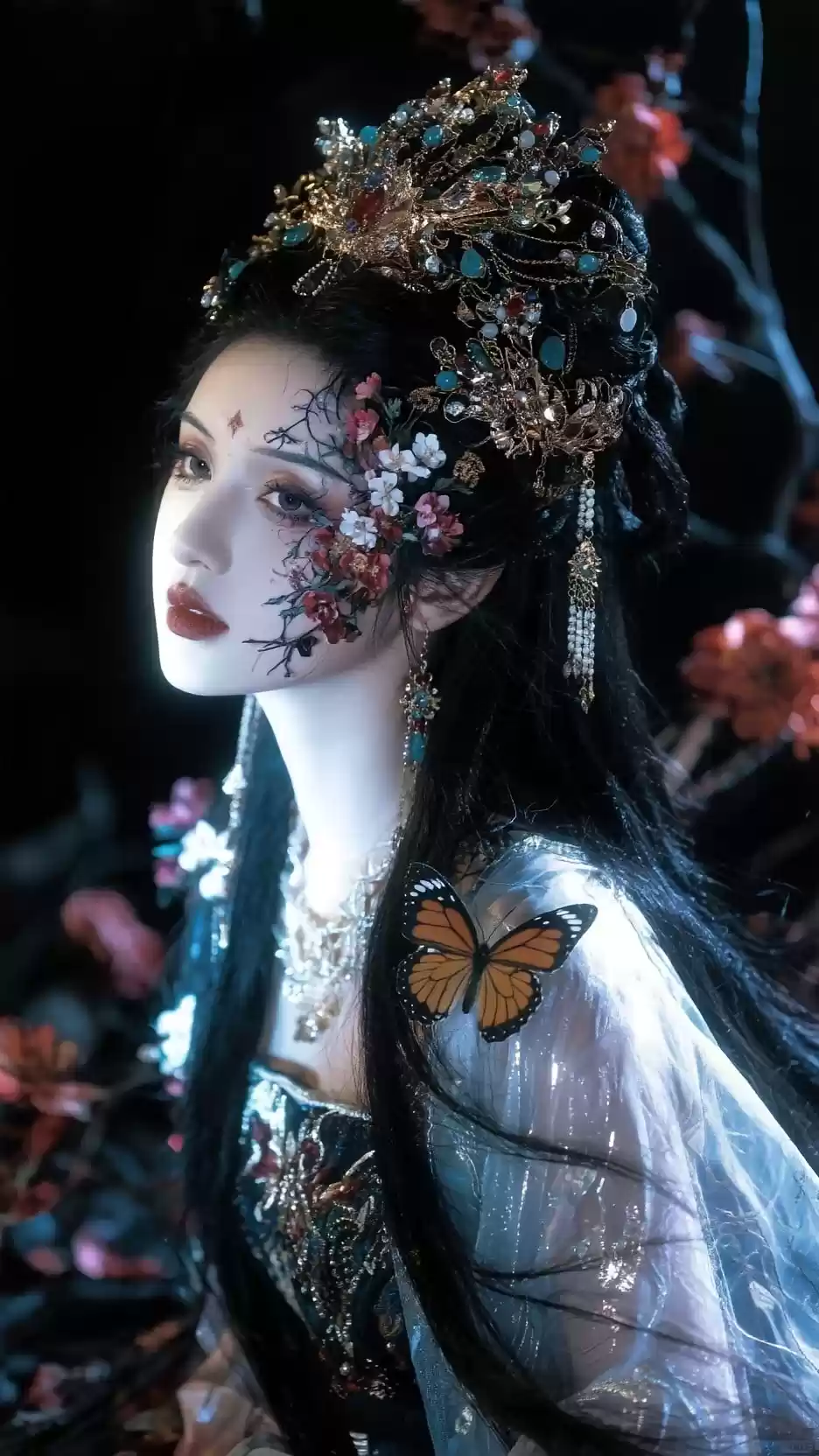 古装美女 高颜值 发簪 超高清手机壁纸图片-奈落语