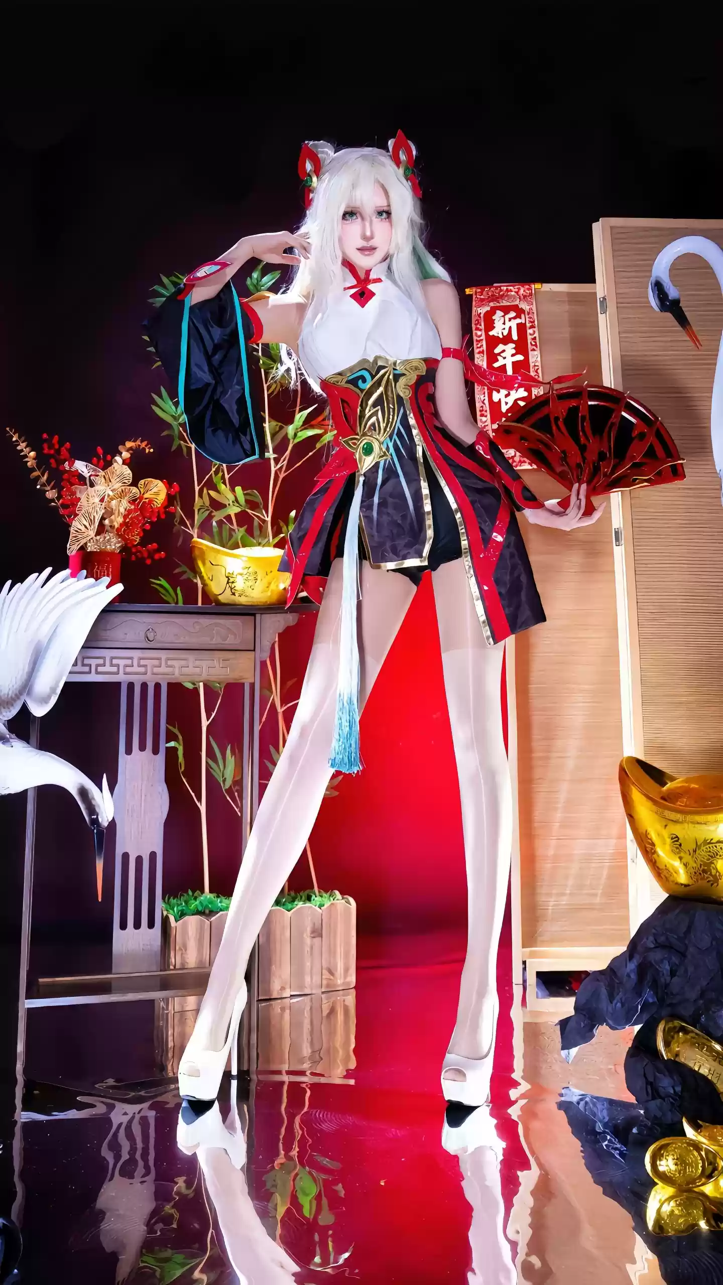 dy@月喑yīn 剪纸仙灵刀妹 艾瑞莉娅 cos 金铲铲之战 金铲铲-奈落语