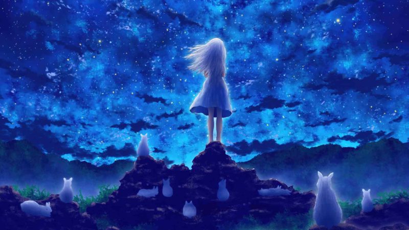 宇宙守望女孩月亮和兔子同伴 4K-奈落语