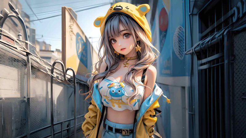 动漫少女 5K桌面壁纸-奈落语
