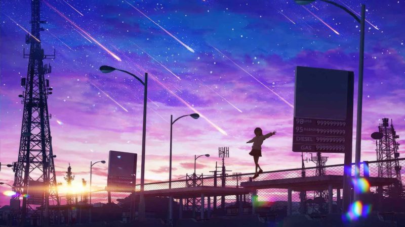 动漫女孩走过栅栏 2K-奈落语