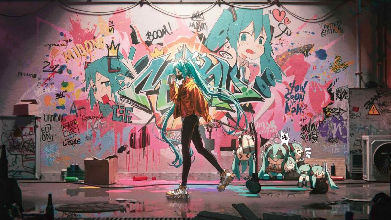 初音未来双马尾辫-奈落语