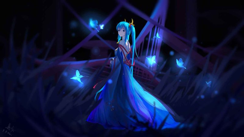 初音未来 动漫女孩-奈落语