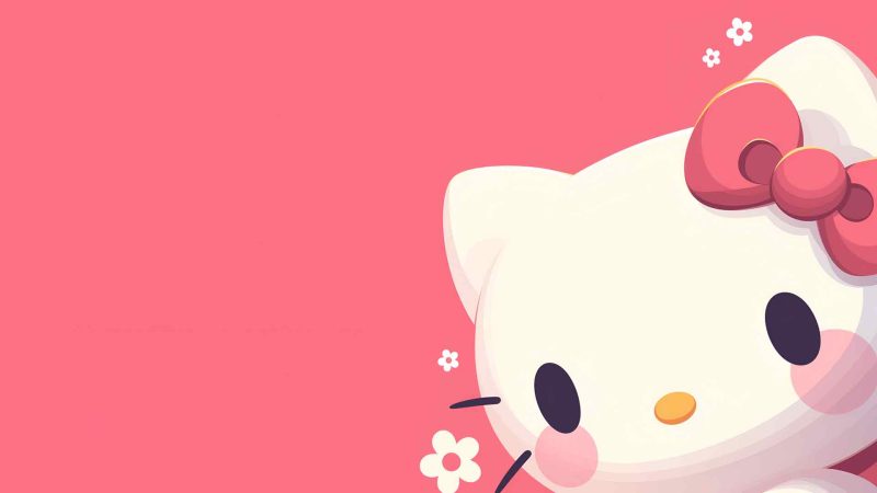 极简主义 HELLO KITTY 可爱壁纸-奈落语