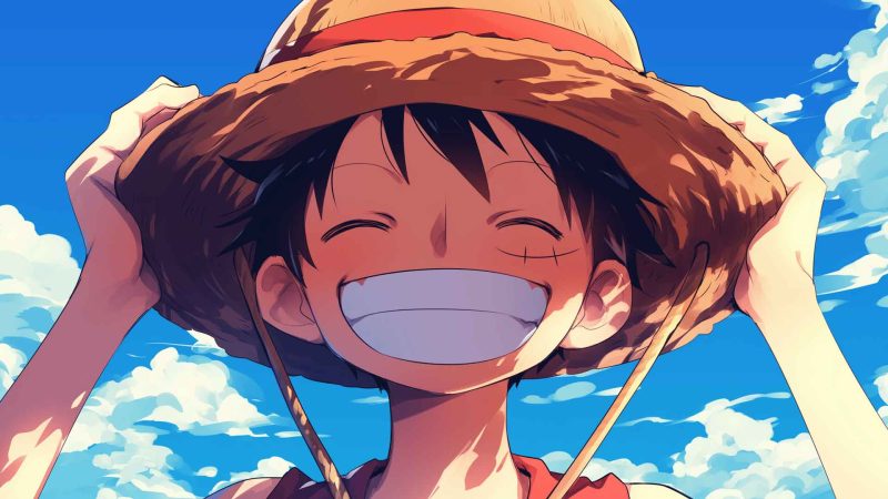 海贼王路飞晴天桌面壁纸-奈落语