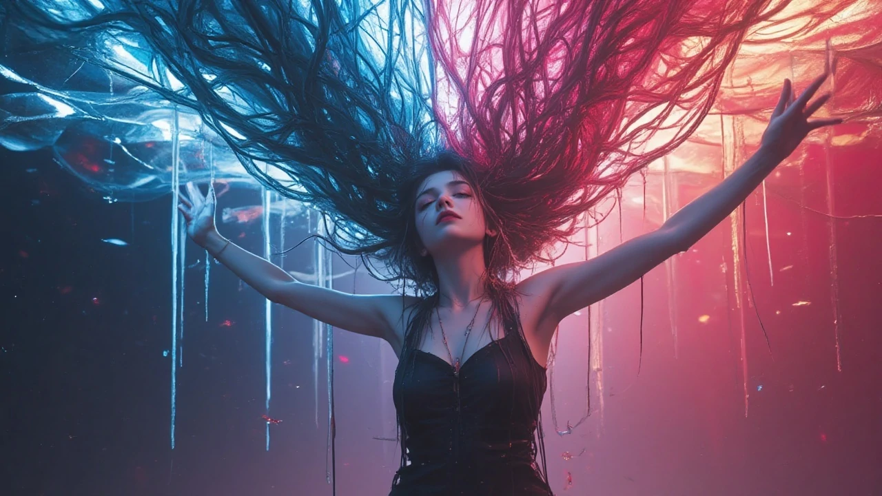 流光织焰:红裙少女的色彩狂想-奈落语 流光织焰:红裙少女的色彩狂想-奈落语