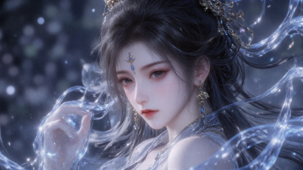 蓝霜仙姿:星饰华发的仙幻灵韵-奈落语 蓝霜仙姿:星饰华发的仙幻灵韵-奈落语