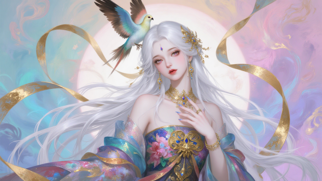 仙羽金绡:幻境中的白发仙姬-奈落语 仙羽金绡:幻境中的白发仙姬-奈落语