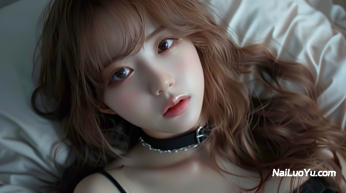 柔和动漫风亚洲少女,浅棕长卷发带自然蓬松卷度,空气刘海修饰脸型-奈落语 柔和动漫风亚洲少女,浅棕长卷发带自然蓬松卷度,空气刘海修饰脸型-奈落语