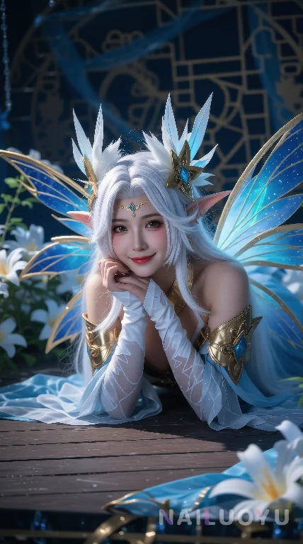 美到窒息的蓝金系精灵COS-奈落语