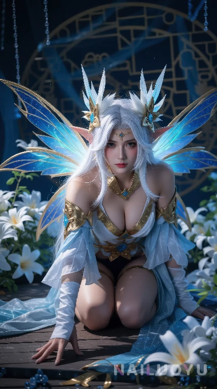 美到窒息的蓝金系精灵COS-奈落语