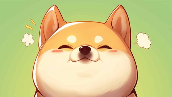 快乐的柴犬可爱表情桌面壁纸-奈落语