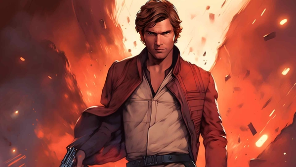 星球大战 HAN SOLO 棕色桌面壁纸-奈落语