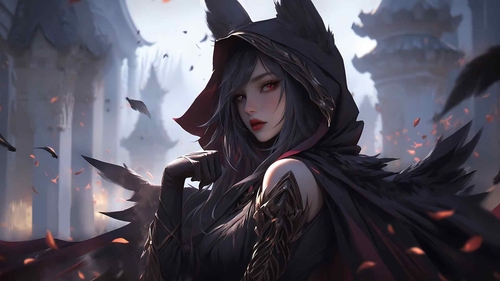 英雄联盟 xayah 美女人物4K壁纸-奈落语
