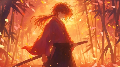 浪客剑心 竹林武士 桌面壁纸-奈落语
