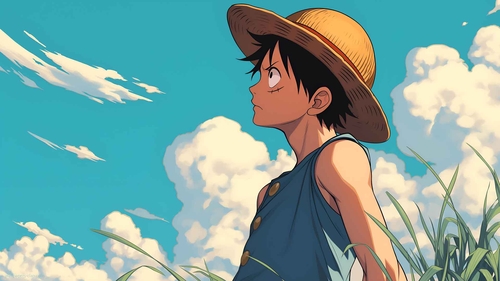 MONKEY D. LUFFY 阴天 ​​桌面壁纸-奈落语