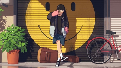 酷动漫女孩风格4K壁纸-奈落语