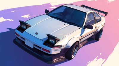 头文字 D AE86 TRUENO 桌面壁纸-奈落语