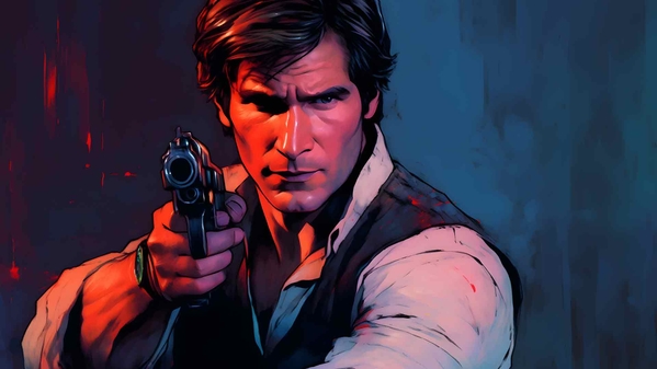 星球大战 HAN SOLO 与 BLASTER 桌面壁纸-奈落语