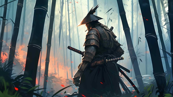 竹林武士桌面壁纸-奈落语