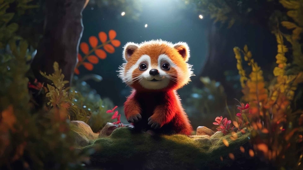 可爱的小熊猫-奈落语