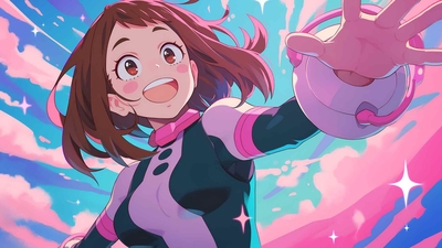 OCHACO URARAKA 开心英雄学院 桌面壁纸-奈落语