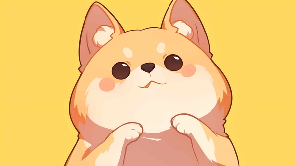 柴犬 DOGE 可爱桌面壁纸-奈落语