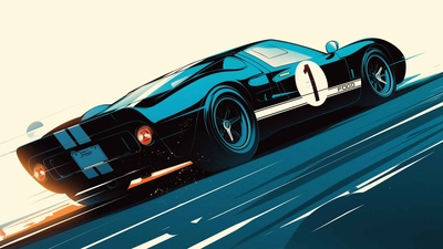 福特 GT40 勒芒传奇桌面壁纸-奈落语
