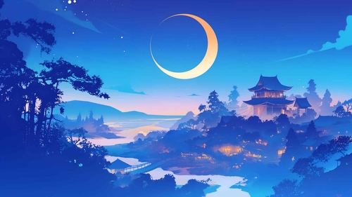 星夜亚洲桌面壁纸-奈落语