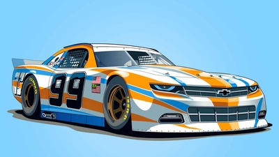 NASCAR 赛车桌面壁纸-奈落语