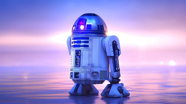 R2-D2 紫色星球大战桌面壁纸-奈落语