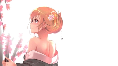 动漫女孩 动漫艺术 红头发-奈落语