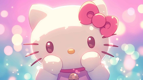 HELLO KITTY 闪亮魔法桌面壁纸-奈落语
