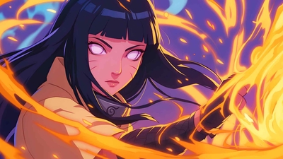 火影忍者 HINATA HYUGA 动漫桌面壁纸-奈落语