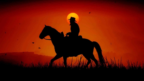 Red Dead Redemption 2 日落壁纸-奈落语