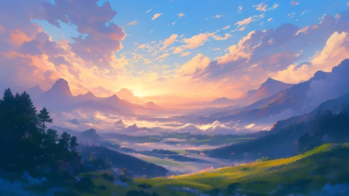 美丽的风景桌面壁纸-奈落语