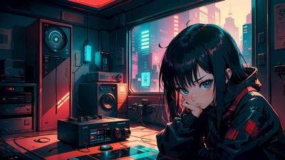 科幻动漫女孩 4K壁纸-奈落语