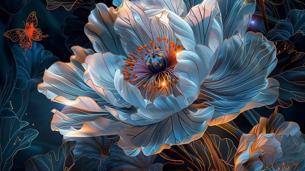 花朵 白色的-奈落语