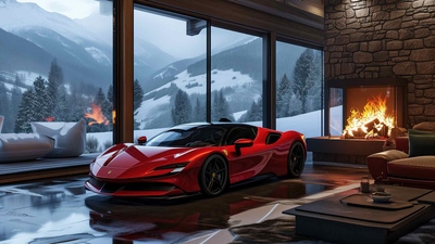 法拉利 SF90 Stradale 舒适壁纸-奈落语