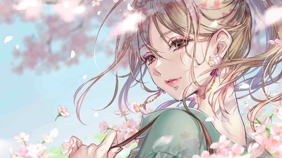 动漫春天 动漫女孩 动漫艺术 4k-奈落语