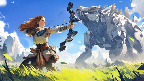 地平线：零之曙光 ALOY 战斗机器桌面壁纸-奈落语