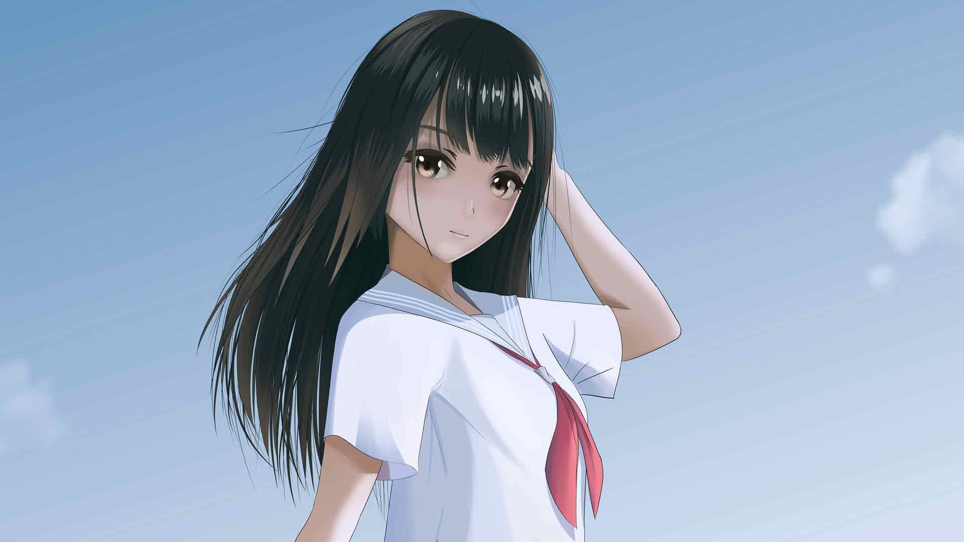 可爱的动漫女学生 5k-奈落语