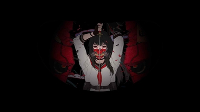 武士动漫女高中生武士鬼面具-奈落语