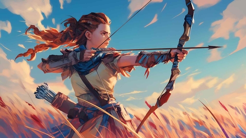 地平线零之曙光 ALOY 射箭桌面壁纸-奈落语