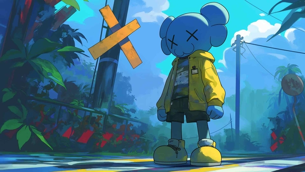 KAWS 街头桌面壁纸-奈落语