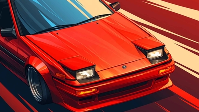 丰田 AE86 SPEED DEMON 桌面壁纸-奈落语