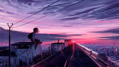 夕阳唯美-奈落语