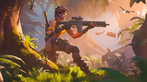 女孩与武器 FORTNITE 桌面壁纸-奈落语
