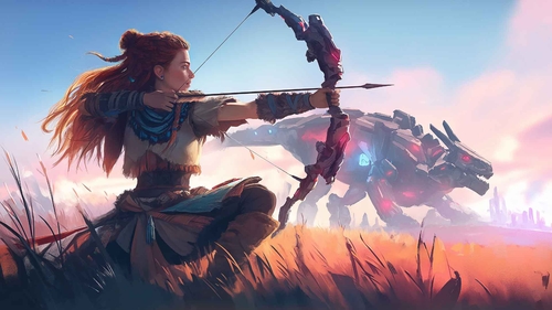 地平线：零之曙光 ALOY 专注弓箭手 桌面壁纸-奈落语